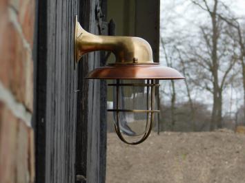 Ship's lamp - brass/copper - wall lamp