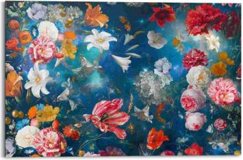 Painting Flower World - 90 x 60 cm