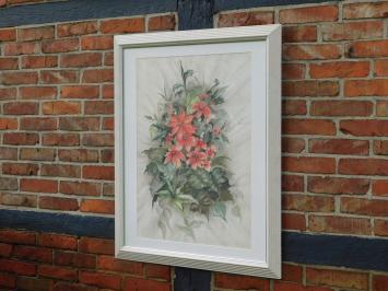 Painting ''Flowers'' - Watercolour - Signed by Dianne
