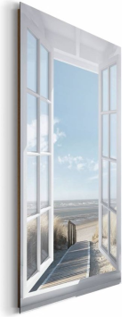 Schilderij Zeezicht - 90 x 60 cm