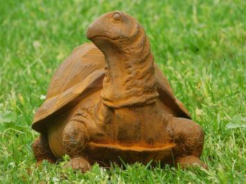 Schildkrötenstatue aus Gusseisen - detailliert