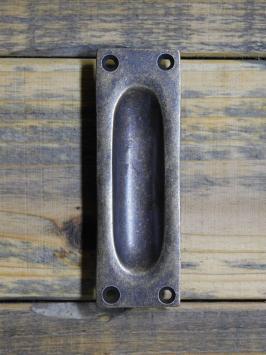 Sliding door handle - 10 cm - Antique Brass