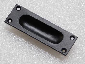 Sliding door handle - 10 cm - Black - Iron