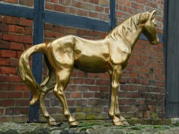 Sculpture horse - gold - alu
