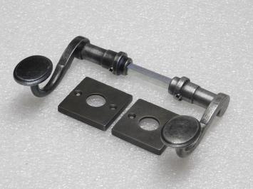 Türgriff-Set Hamilton mit Griffrosetten – verzinktes Gusseisen