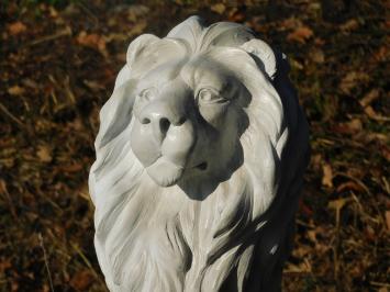 Set leeuwen - links en rechts kijkend - polystone wit