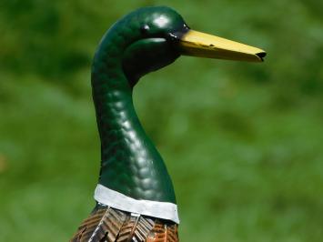 Set of 2 Ducks - Metal - Colourful Decoration