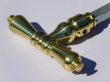 Set Klinken T-Modell – Glänzendes Messing – Klassisch