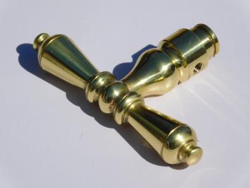 Set Klinken T-Modell – Glänzendes Messing – Klassisch