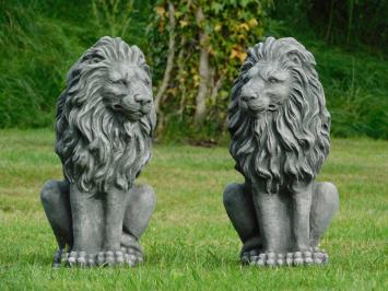 Set Lions - Grey - Solid Stone