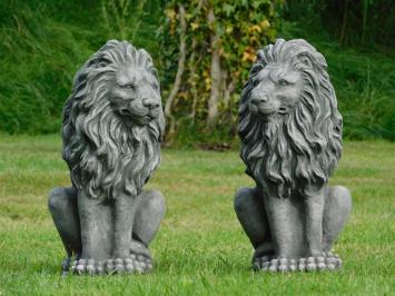 Set Lions - Grey - Solid Stone