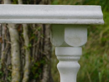 Set of 3 Baluster Posts with Window – For Balcony or Garden – Stone – 60 cm