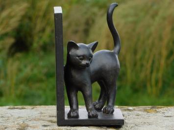 Boekensteunen met Katten - Zwart Bruin - van Polystone en Hout