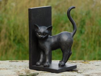 Boekensteunen met Katten - Zwart Bruin - van Polystone en Hout