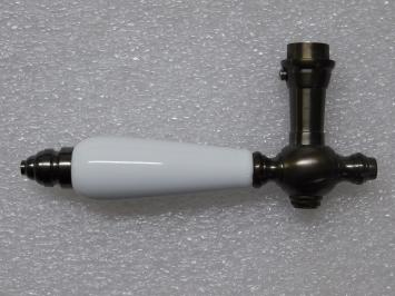 Door Fittings Set – 2 Door Handles with Door Plates PC92 – Dark Patinated Brass – Classic & Stylish