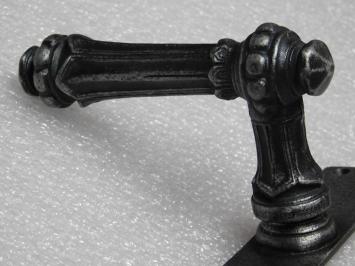 Türbeschlagset – Oxford-Türgriffe + Türplatten Blanco BB 72 – Gusseisen, verzinkt