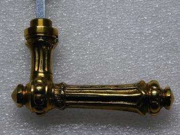 Brass Door Fittings Set - 2 Handles + 2 Door Plates PC 92