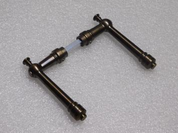 Montel Door Handle Set - Dark Patinated Brass