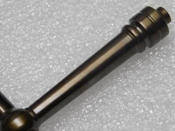 Montel Door Handle Set - Dark Patinated Brass