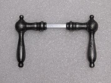 Cambridge Door Handles Set - Cast Iron Galvanised