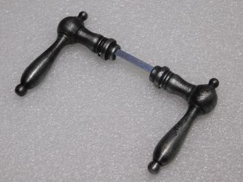 Cambridge Door Handles Set - Cast Iron Galvanised