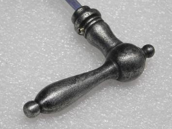 Cambridge Door Handles Set - Cast Iron Galvanised