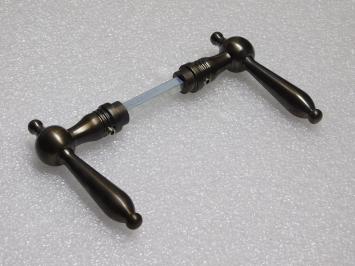 Set Deurklinken Revo - Donker Gepatineerd Messing