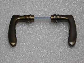 Set Deurklinken Nosta - Donker Gepatineerd Messing