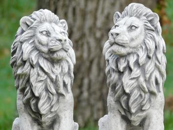 Set Lions - Left and Right - Stone