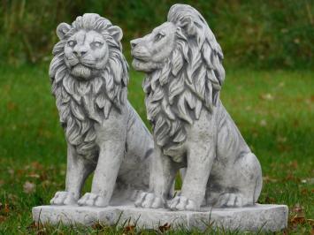 Set Lions - Left and Right - Stone