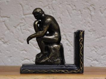 Set Bookends - The Thinker - Cast iron - Bronze-look