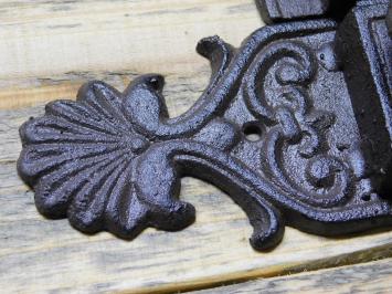 Sliding cast iron lock - Brown - 19,5 cm