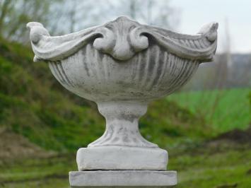 Ornamentaler Blumentopf - Gartenvase - 35 cm - Stein