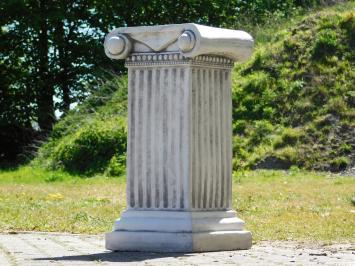 Classic Pedestal with Decorative Capital – 70 cm – Solid Stone