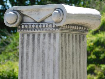 Classic Pedestal with Decorative Capital – 70 cm – Solid Stone