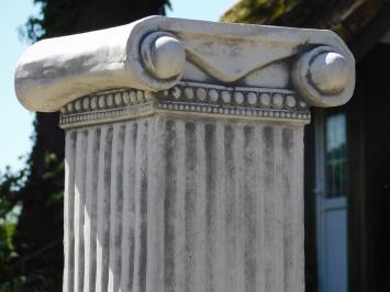 Classic Pedestal with Decorative Capital – 70 cm – Solid Stone