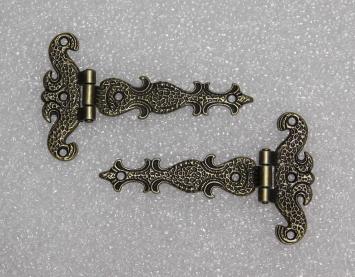 Decorative Furniture Hinges - Bronze - Set of 2