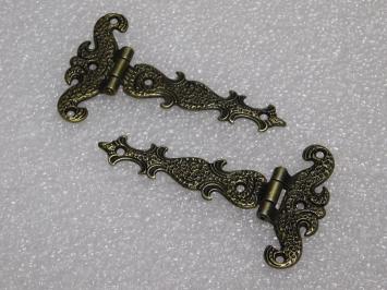 Decorative Furniture Hinges - Bronze - Set of 2