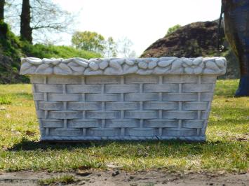 Elegante Blumenkiste aus Stein – 90 cm – Stein