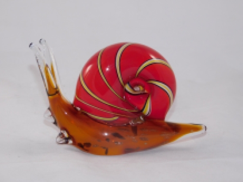 Glass sculpture Snail in Murano style-Last one!!