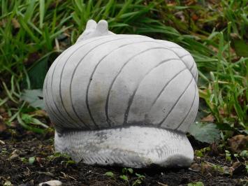 Steinschnecke - 30 cm - Weiß mit Grau