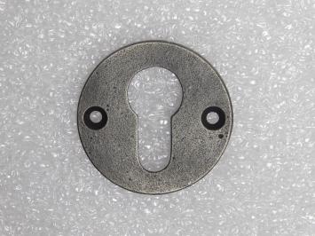 Round Cylinder Rosette – PC – Galvanized Cast Iron – Gray