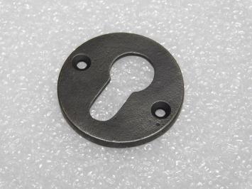 Round Cylinder Rosette – PC – Galvanized Cast Iron – Gray