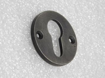 Round Cylinder Rosette – PC – Galvanized Cast Iron – Gray