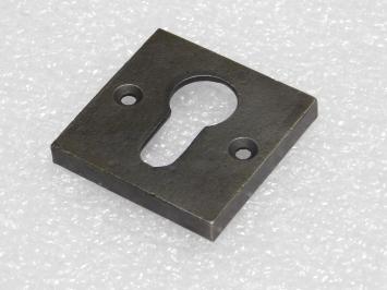 Square Cylinder Rosette – PC – Galvanized Cast Iron – Gray