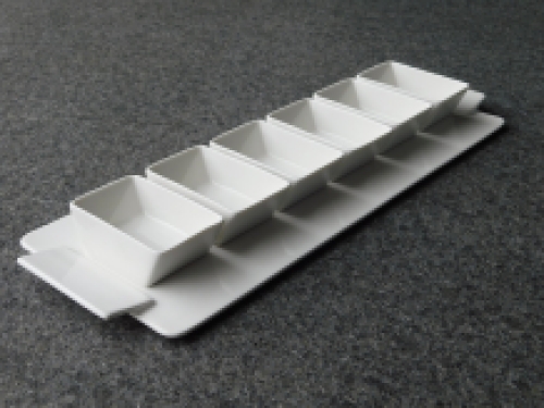 Snack & Dip Set - Porzellan - sieben Teile