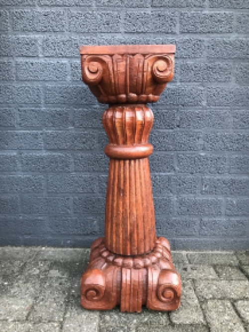 Column - pedestal- Klingel- hand-carved colonial carvings, amazing!!