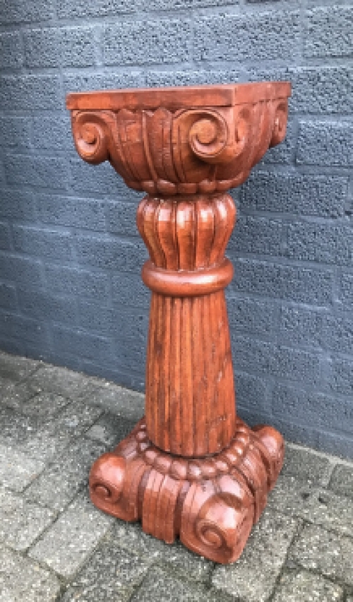 Column - pedestal- Klingel- hand-carved colonial carvings, amazing!!