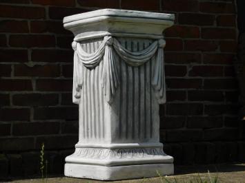 Sockel mit Draperie – 75 cm – Stein