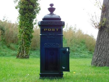 Floor-standing letterbox - Dark green - Aluminium